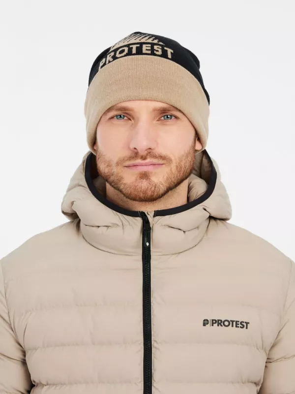 PRTBASSO outdoor pufferjacket BambooBeige